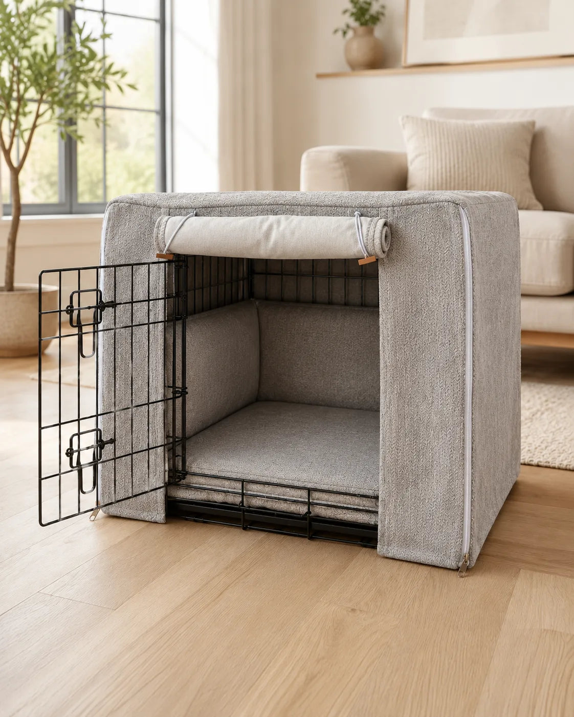 הכלוב עם סט CrateHome בסלון